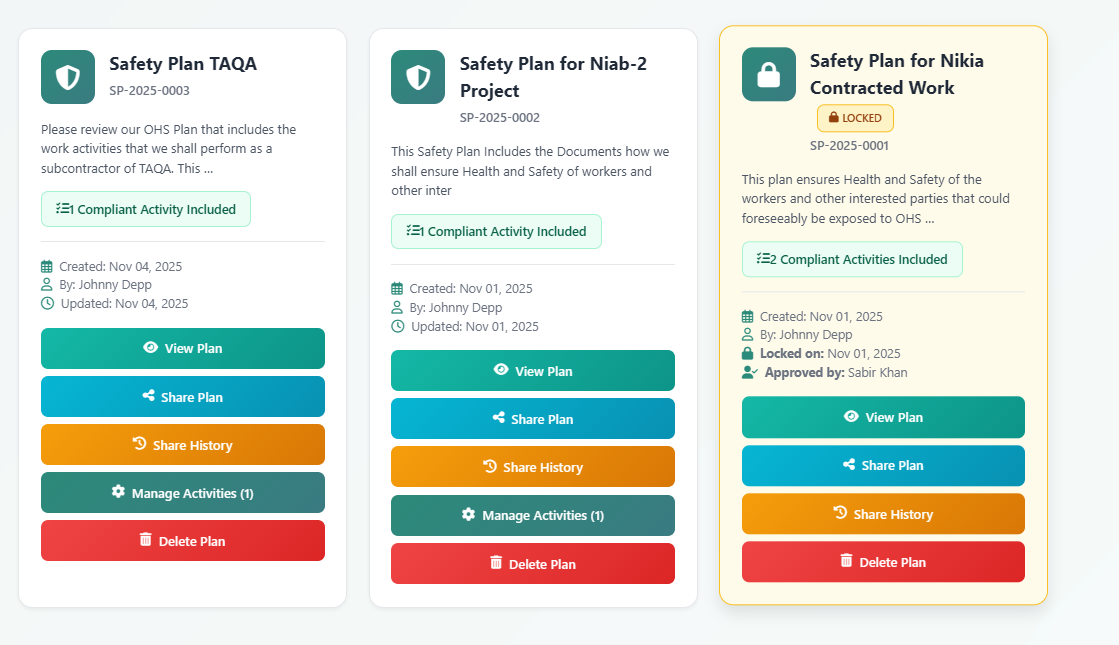 Safety Plan